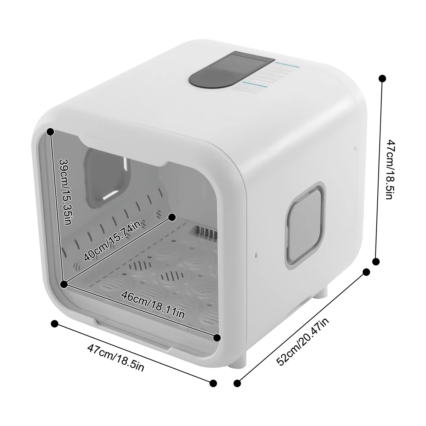 800W Pet Dryer Box For Grooming Hair Drying And Sanitation