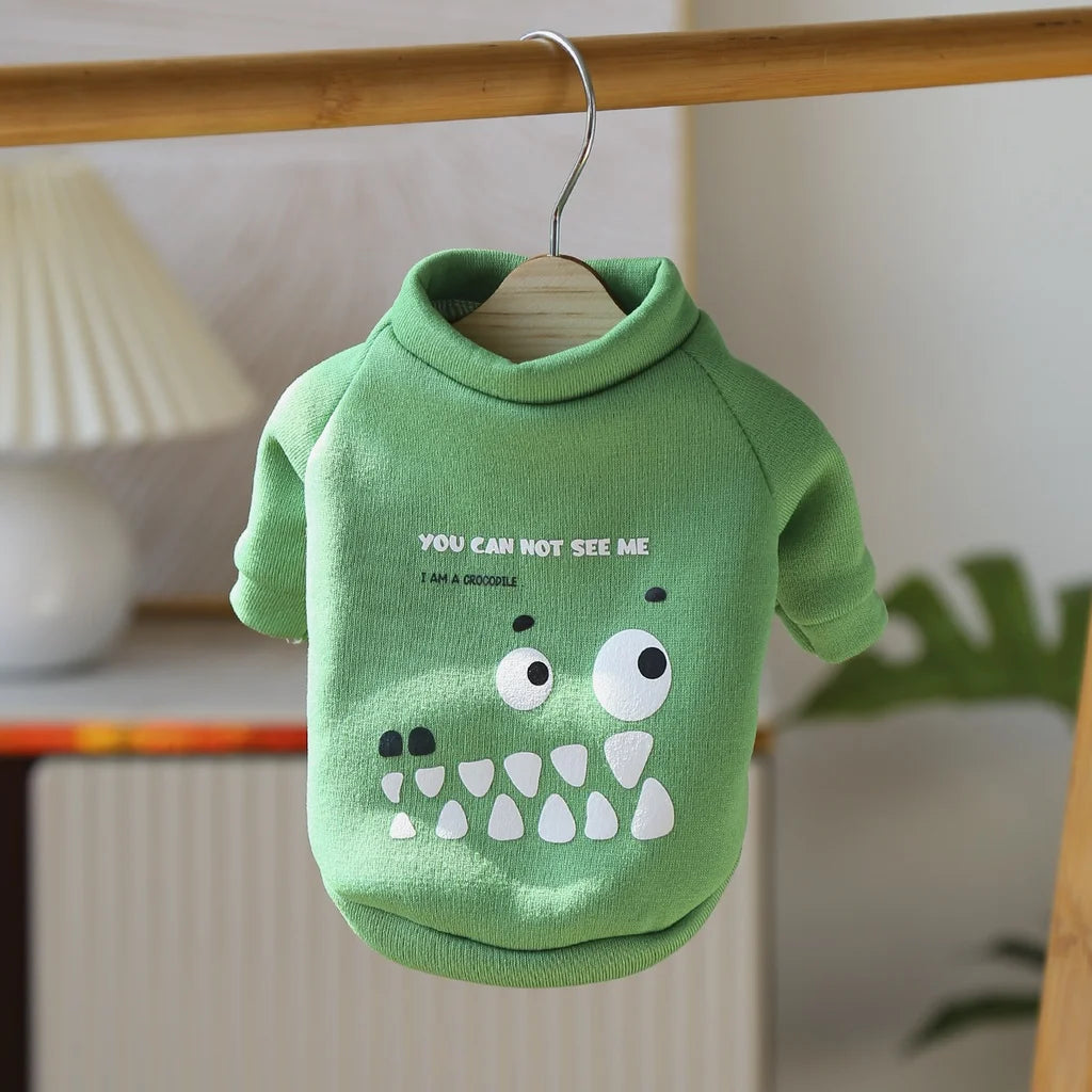 Pet Clothes Cartoon Sweater Dog Shirt Autumn And Winter Cat And Dog Pullover Sweater