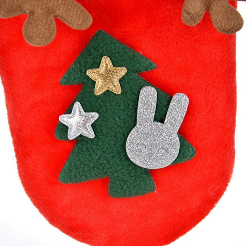 Guangdong Hooded Christmas Jumpsuit For Dogs Elk Coat