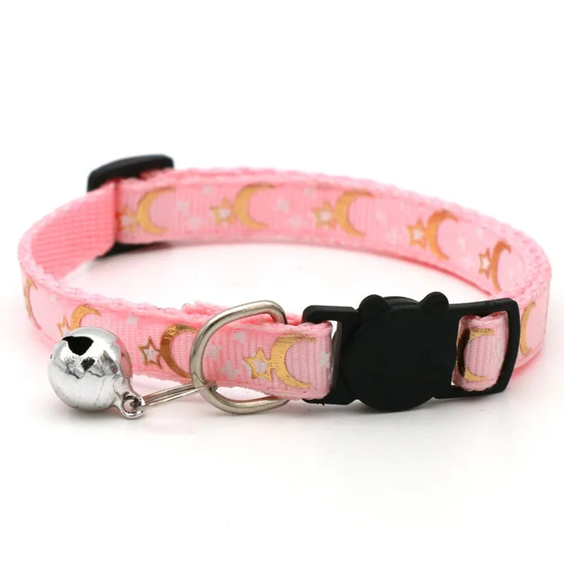 Noned Heart Charm Cat Collar With Bell And Soft Velvet