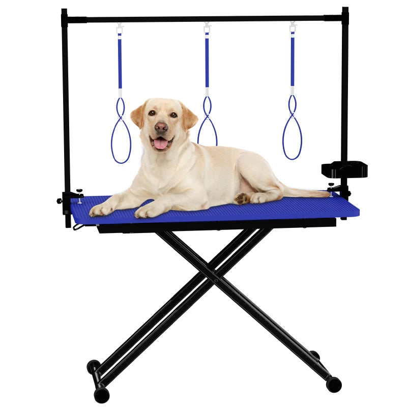 Foldable Pet Grooming Table For Dogs And Cats Rope Hanger