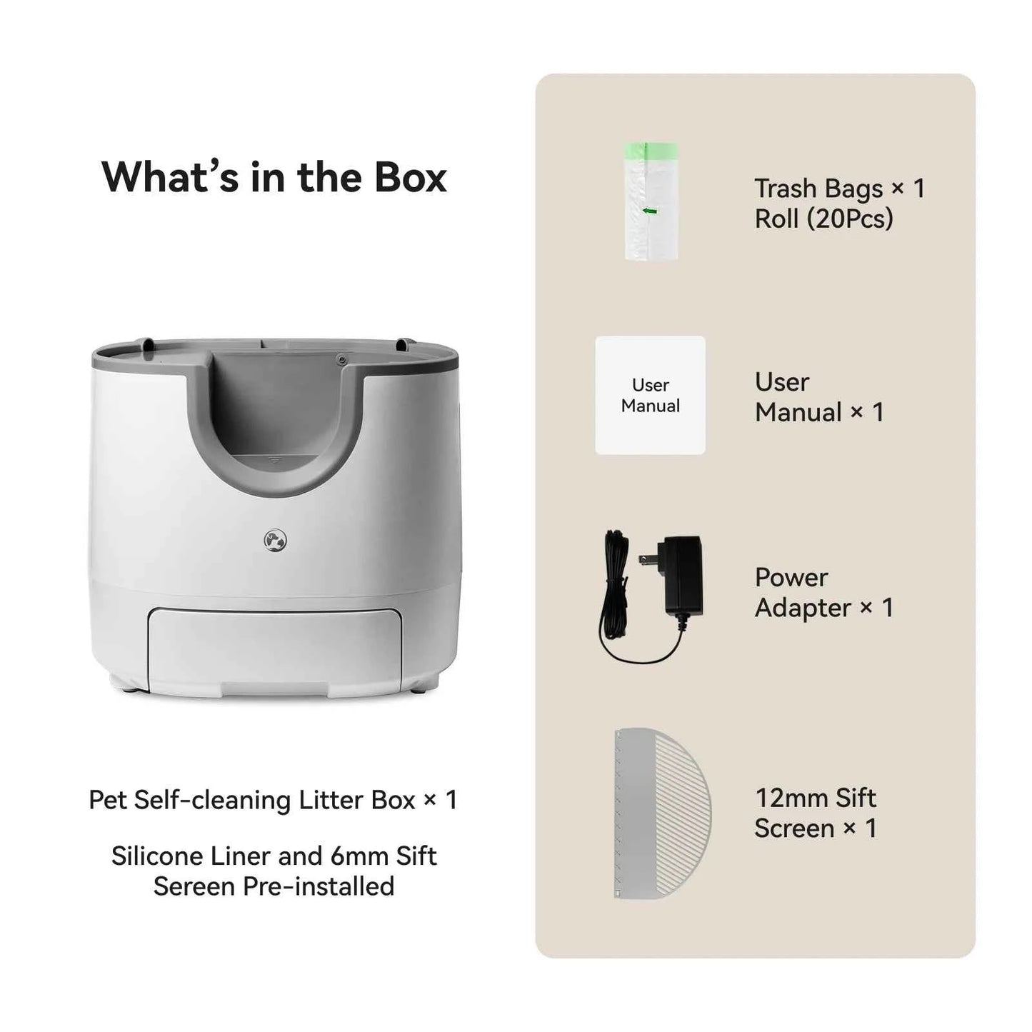 Furoomate - Automatic Smart Cat Litter Box, Self-Cleaning, 11L, High-Capacity Pet Toilet Tray