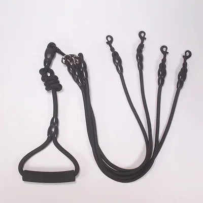 Double Head Nylon Dog Leash And Coupler For Two Dogs
