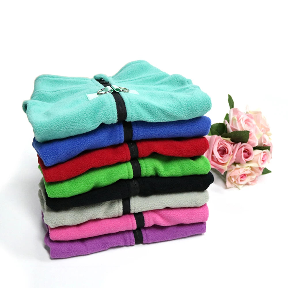 Winter Fleece Dog Coat Jacket For French Bulldog Pug