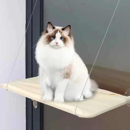 Ultra Soft Cat Window Hammock Bed Securely Mounted Space Saving Cat Perch Ideal for Feline Naptime Top Pet Accessories for Cats