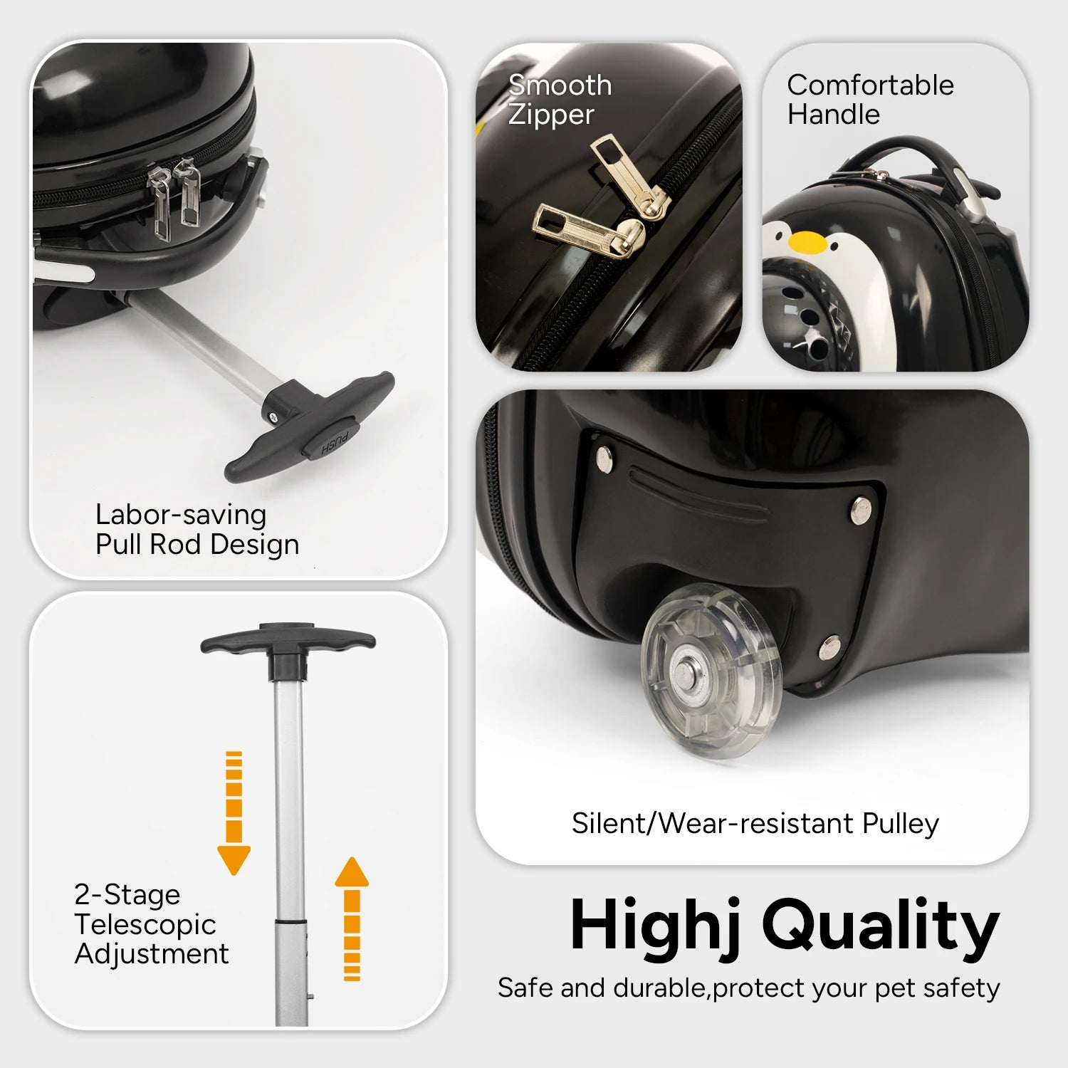 2 In 1 Cat Carrier Backpack Suitcase For Pets Travel