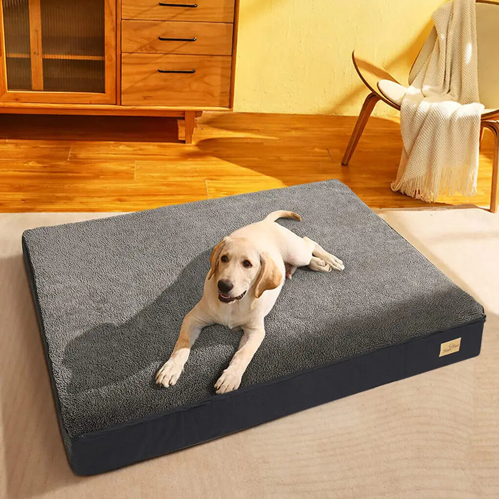 Guangdong Orthopedic Memory Foam Dog Bed With Removable Washable Waterproof Cover For Pets