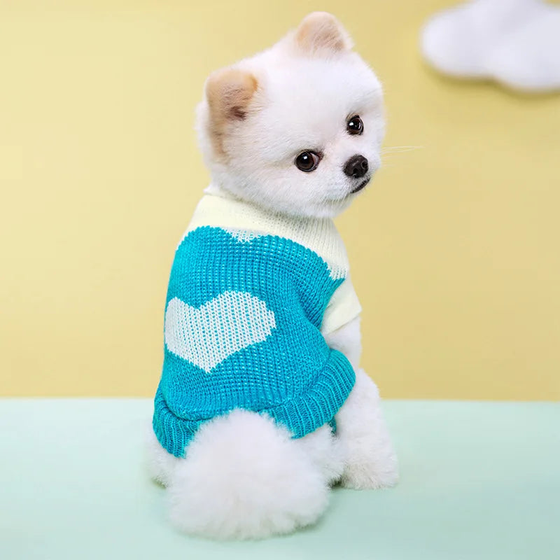 CN Guangdong Dog Knitted Sweater All Seasons Striped For Dogs
