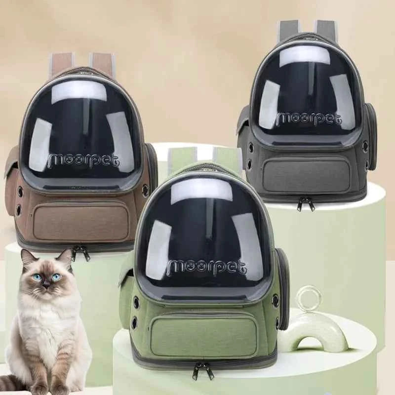 Pet Cat Carrier Backpack Outdoor Bag For Small Dogs Breathable