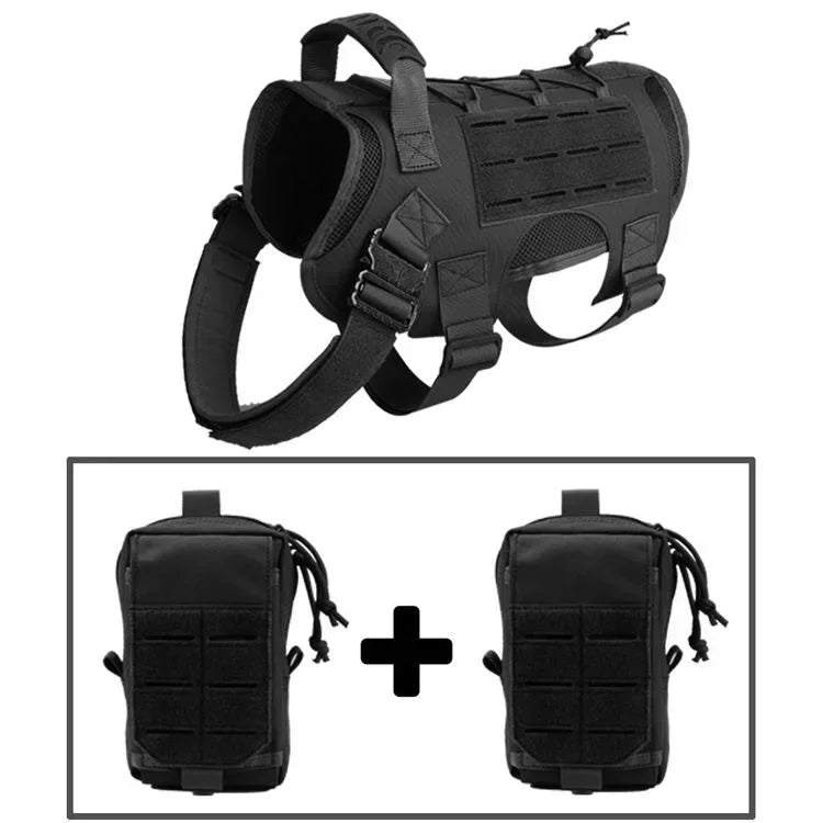 Pet Harmony Supplies Military Dog Harness K9 Training Vest