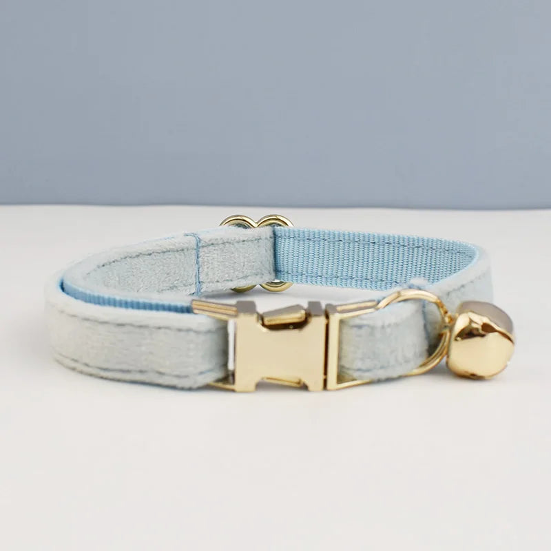 NONED Bowknot Cat Collar With Bell Engraving ID Tag