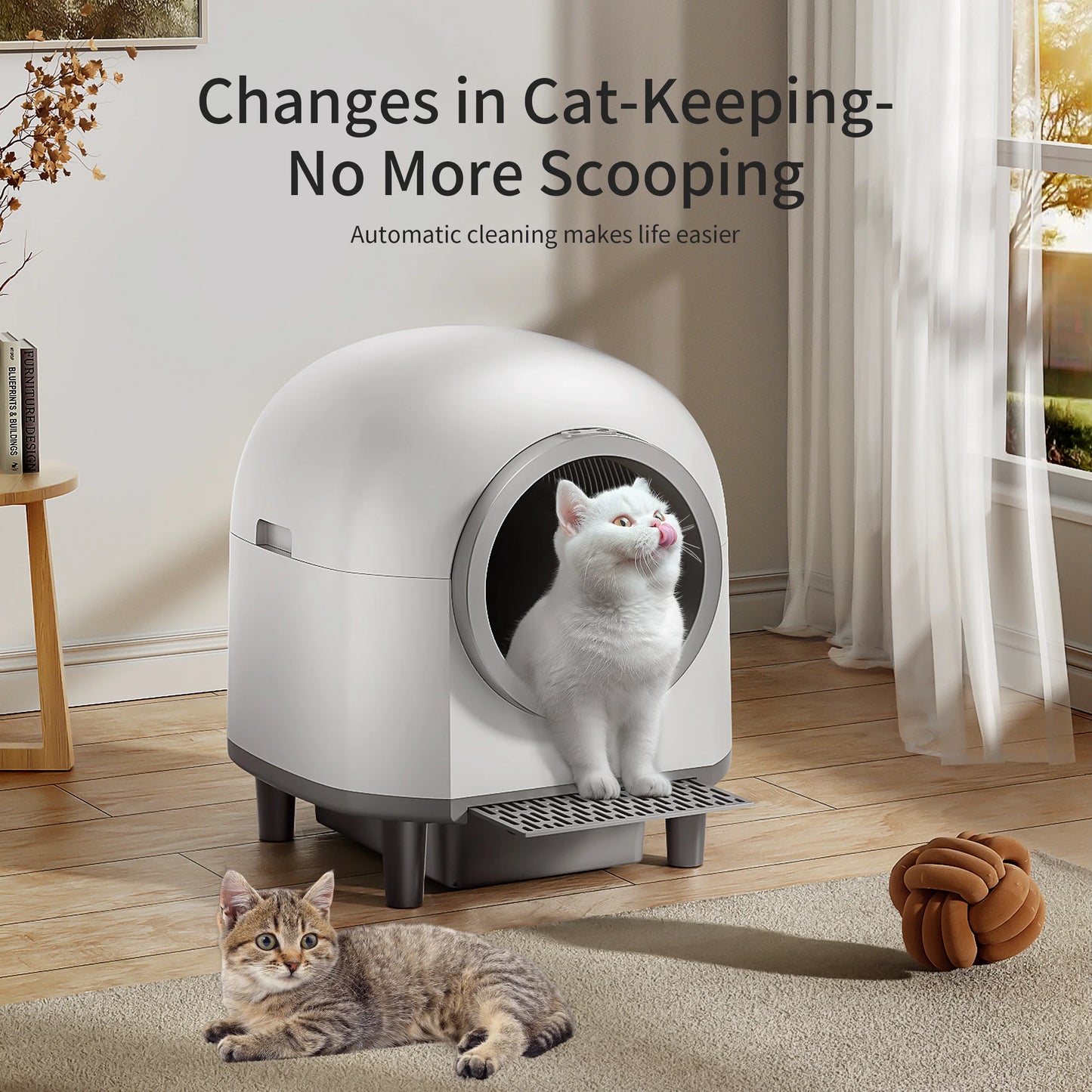 Pet Harmony Supplies REDSASA Self Cleaning Cat Litter Box