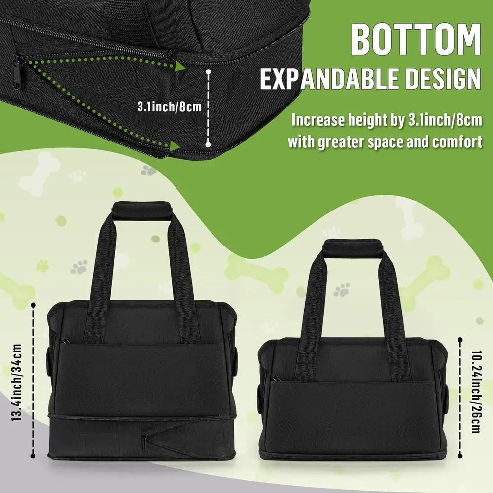 Expandable Soft Dog Carrier Bag Sling for Small Dogs