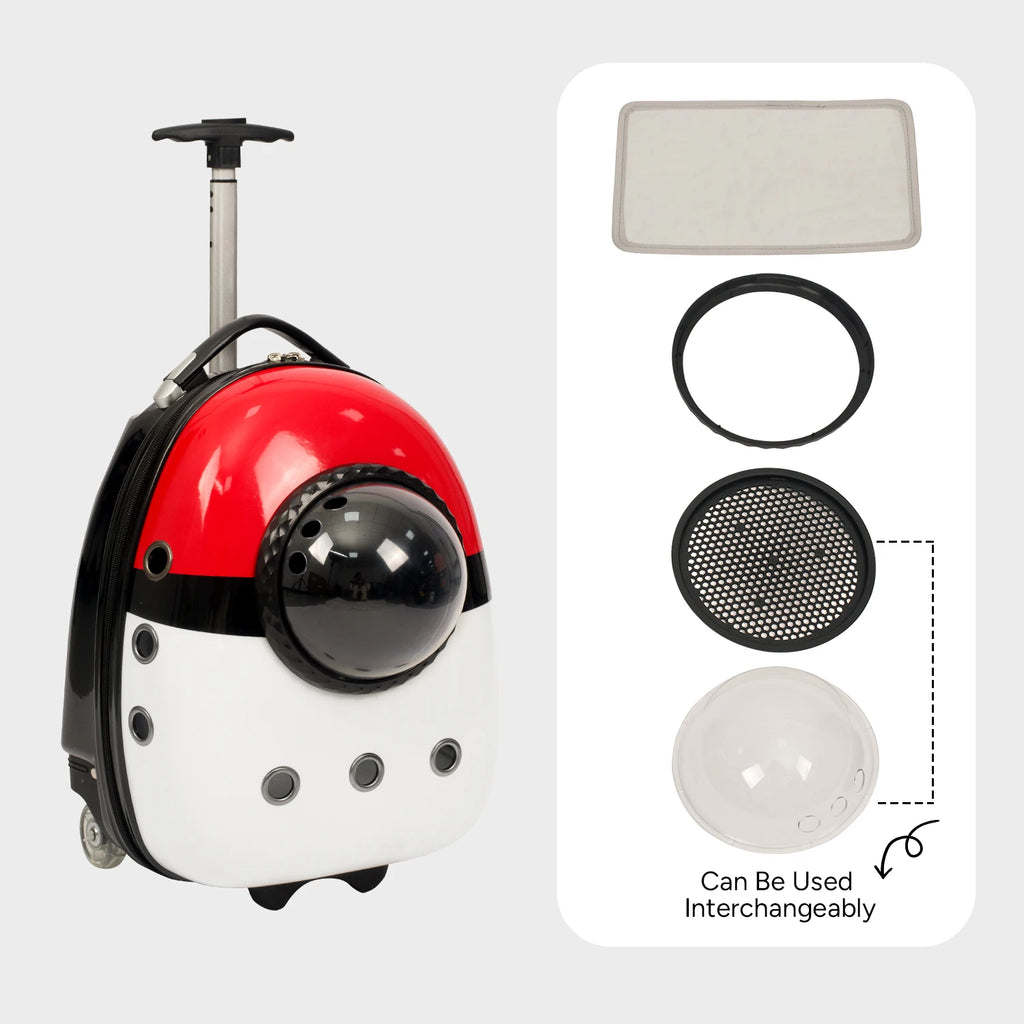 2 In 1 Cat Carrier Backpack Suitcase For Pets Travel