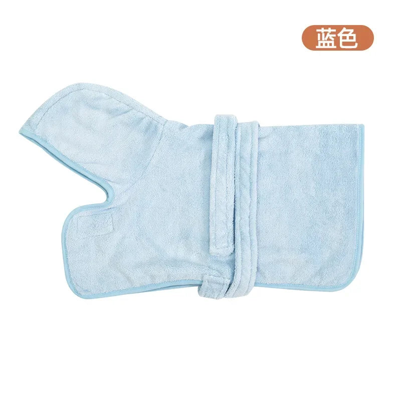 Quick Dry Pet Bath Towel Robe Absorbent Dog Cat Bathrobe