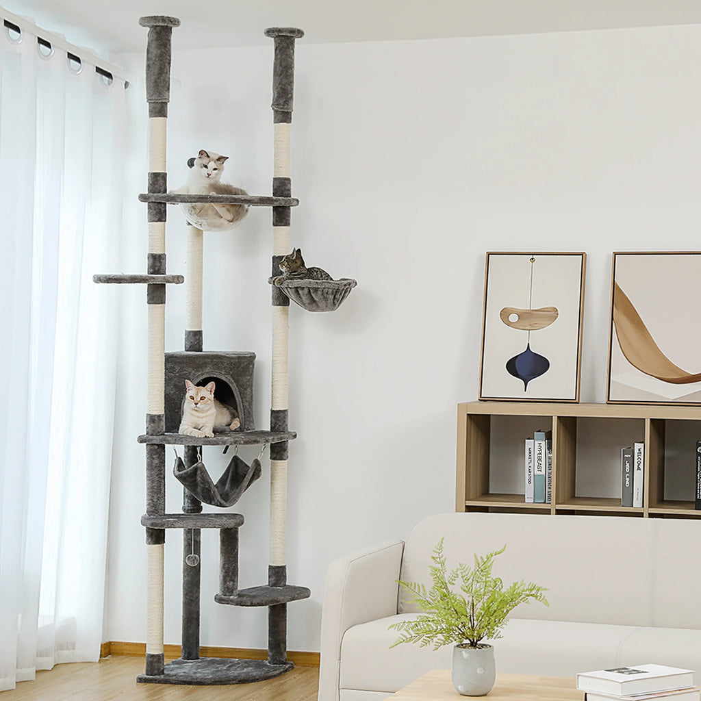 PAWZ Road Multi Level Tall Cat Tree For Indoor Cats