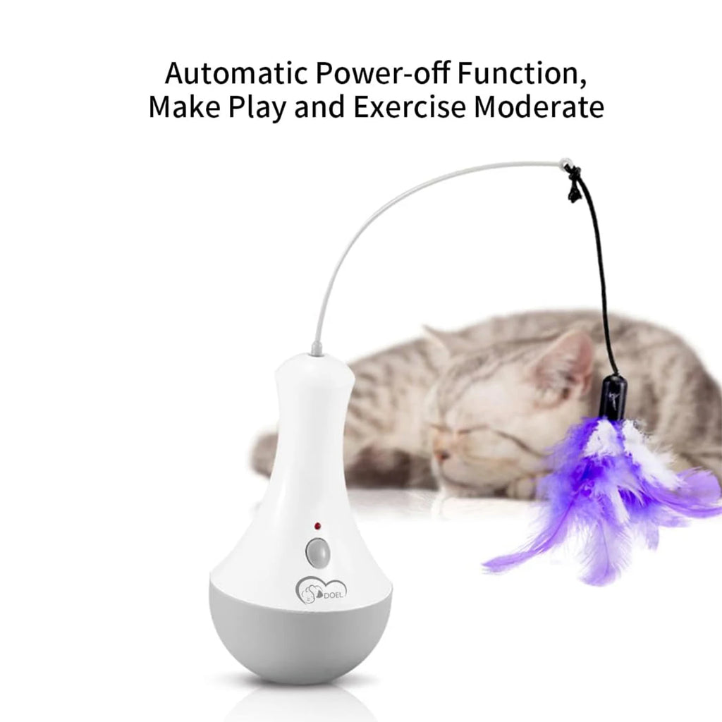 Cat Interactive Feather Toy Teaser For Indoor Play And Fun