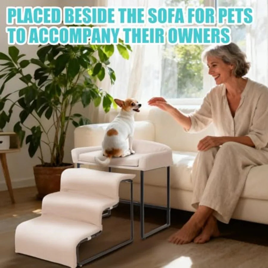 MDNG Dog Window Perch With Stairs For Small Dogs Cats