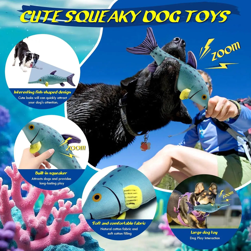 Squeaky Plush Canine Chew Toy Tug Of War For Breeds