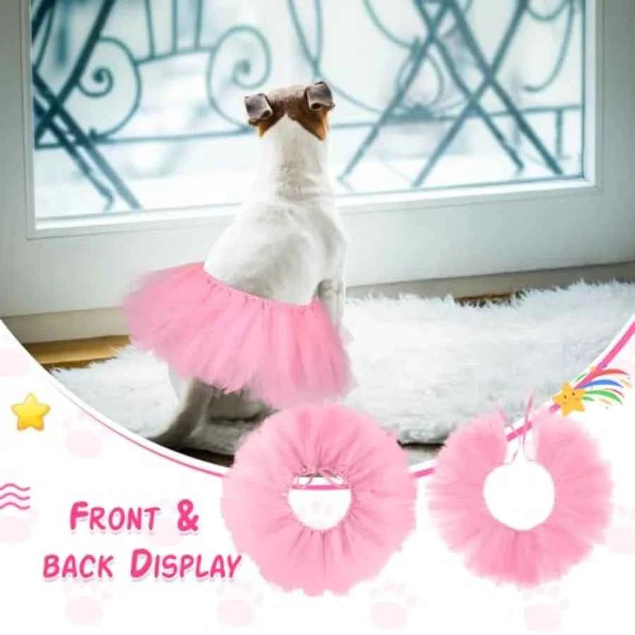 Elegant Silk Tutu Skirt For Dogs Puppies Ballerina Holiday Costume