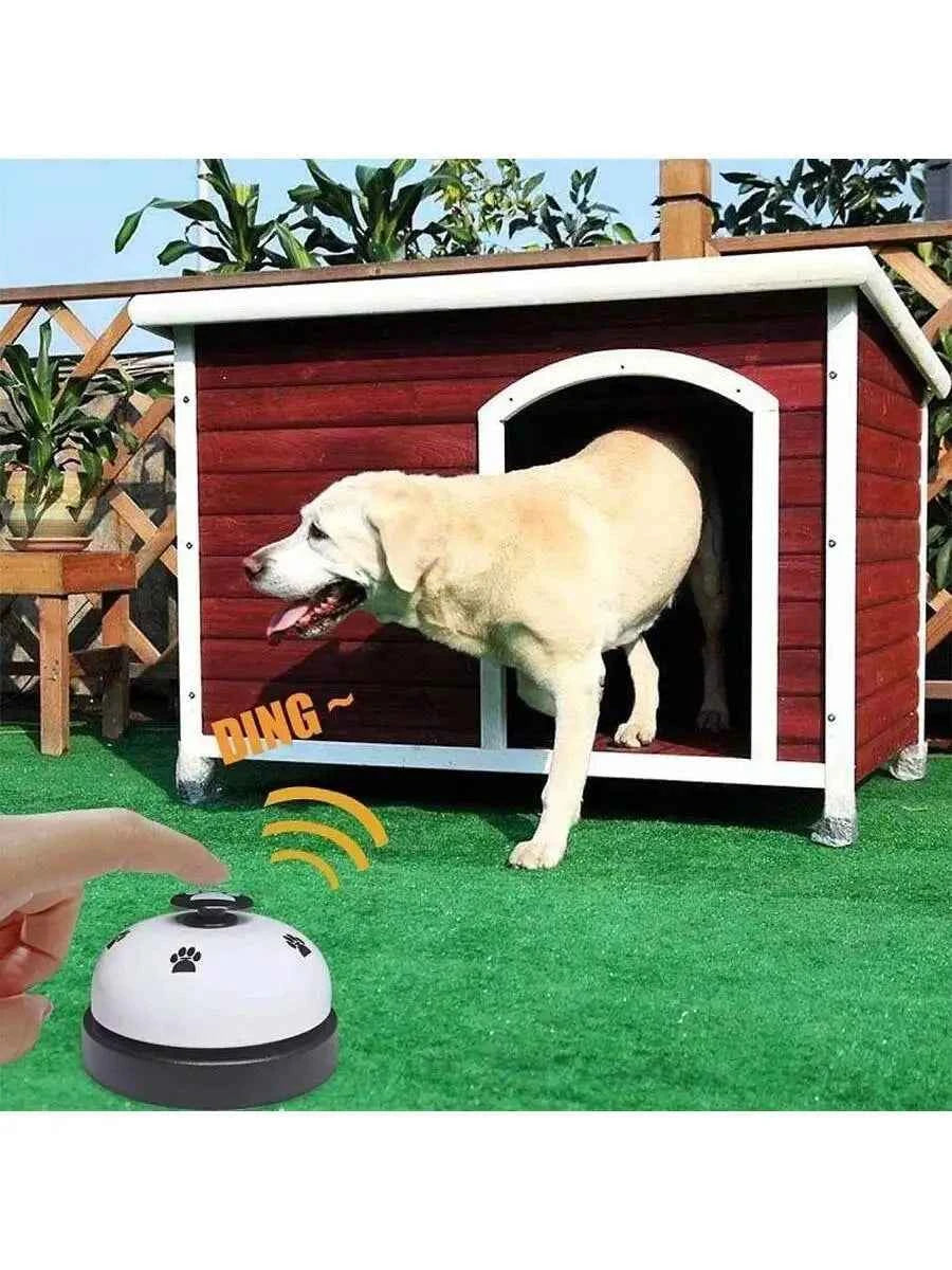 Pet Training Bell With Paw Print Design Foot Operated Dog Cat Interactive Toy