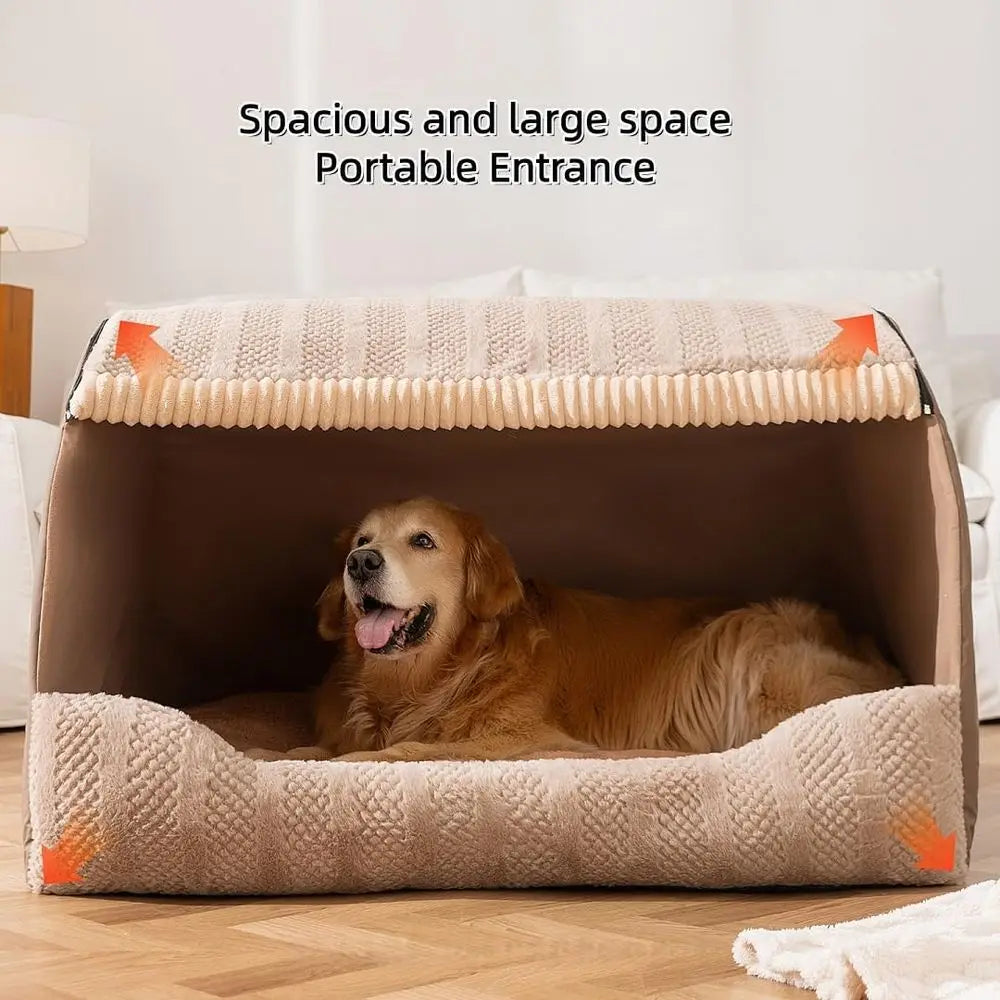 Household Memory Foam Pet Bed Cave For Dogs And Cats