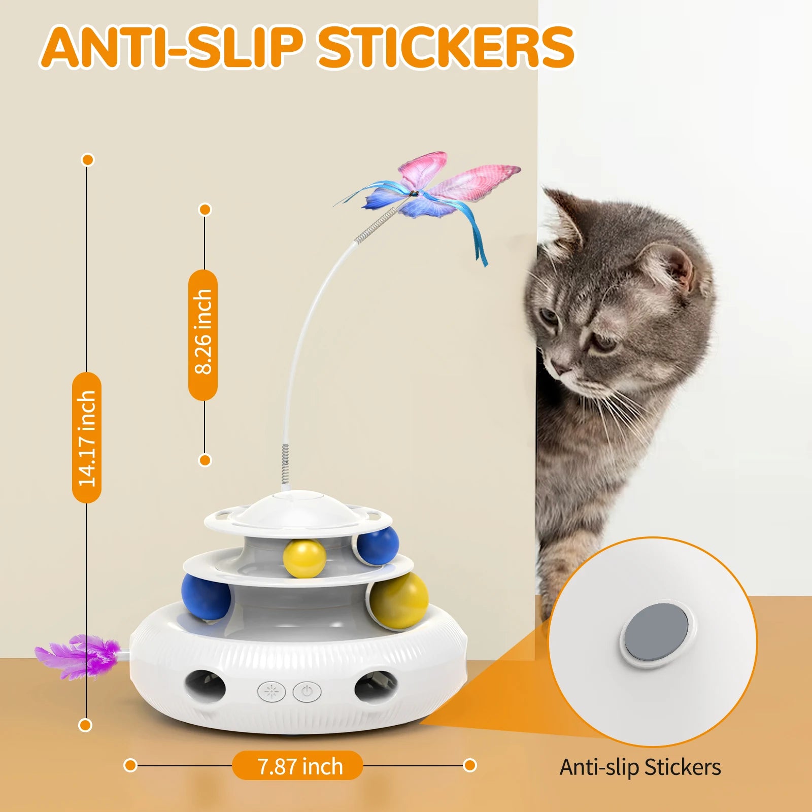 Chargeable Cat Laser Interactive Indoor Puzzle Toy USB Cat Teaser