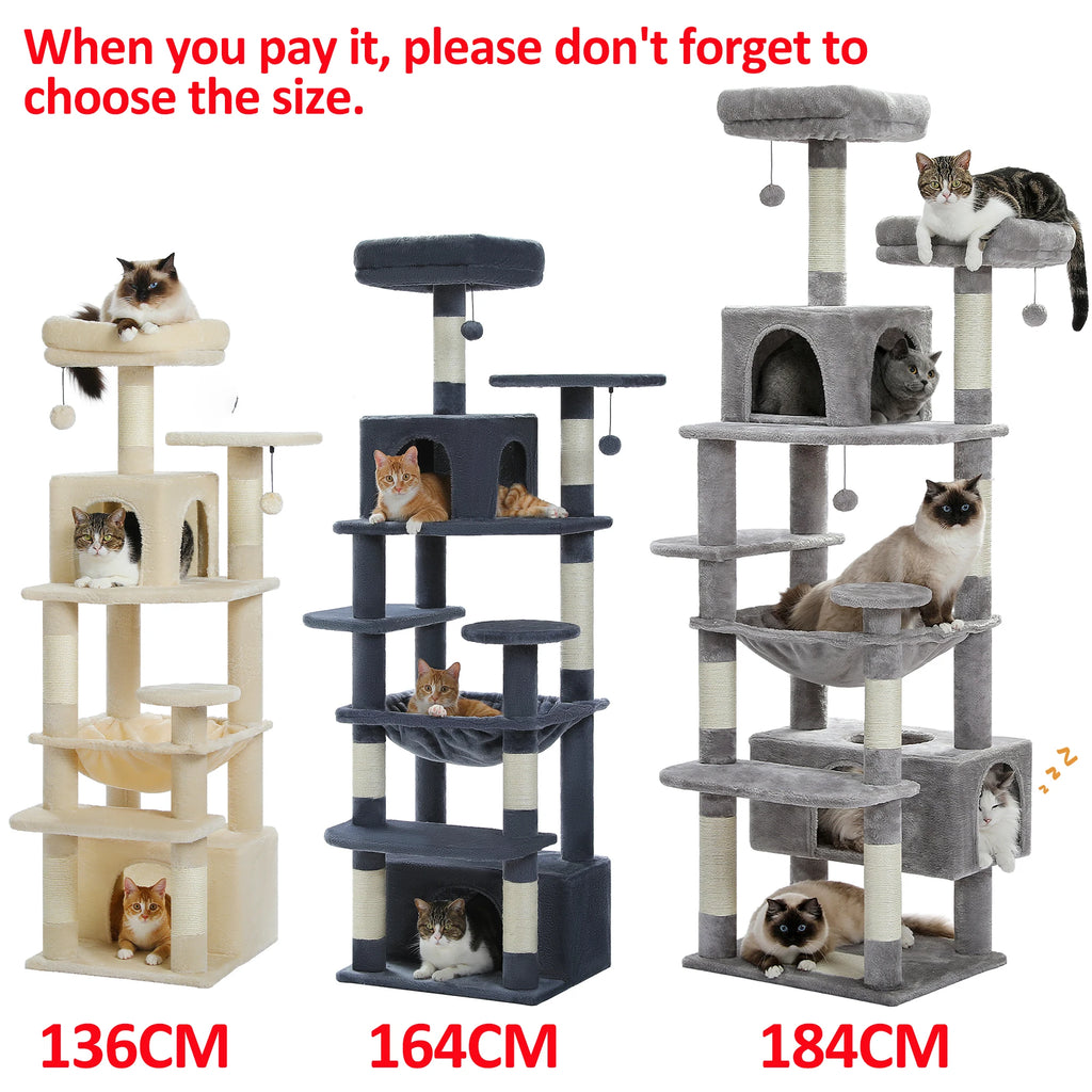 PAWZ Road Cat Tree And Tower For Cats With Sisal Posts