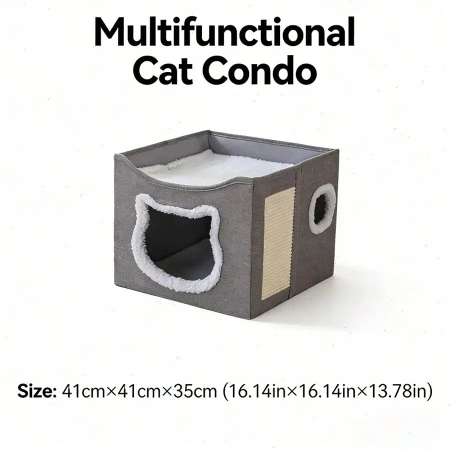 Luxurious Multi Story Cat House With 2Level Beds And Sofa