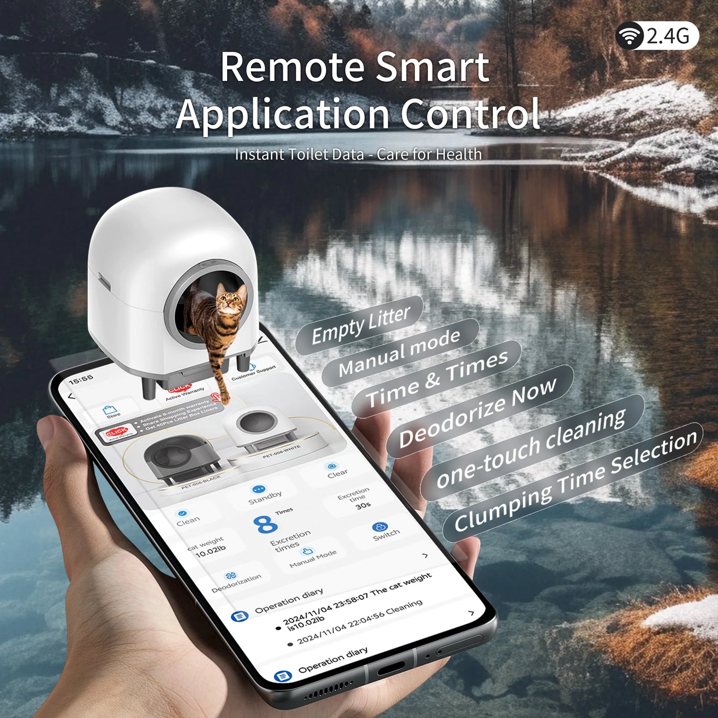 REDSASA OMC M1 SelfCleaningAutomaticCatLitterBox AppControlledSmartSystemWithRemoteMonitoring