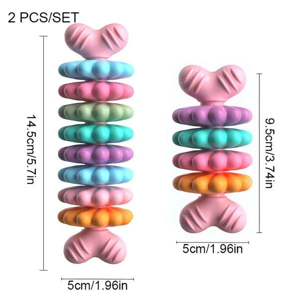 Durable Dog Chew Bone Toy Set For Teething And Dental