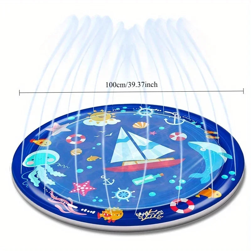 Outdoor Pet Sprinkler Pool Mat For Dogs Summer Fun