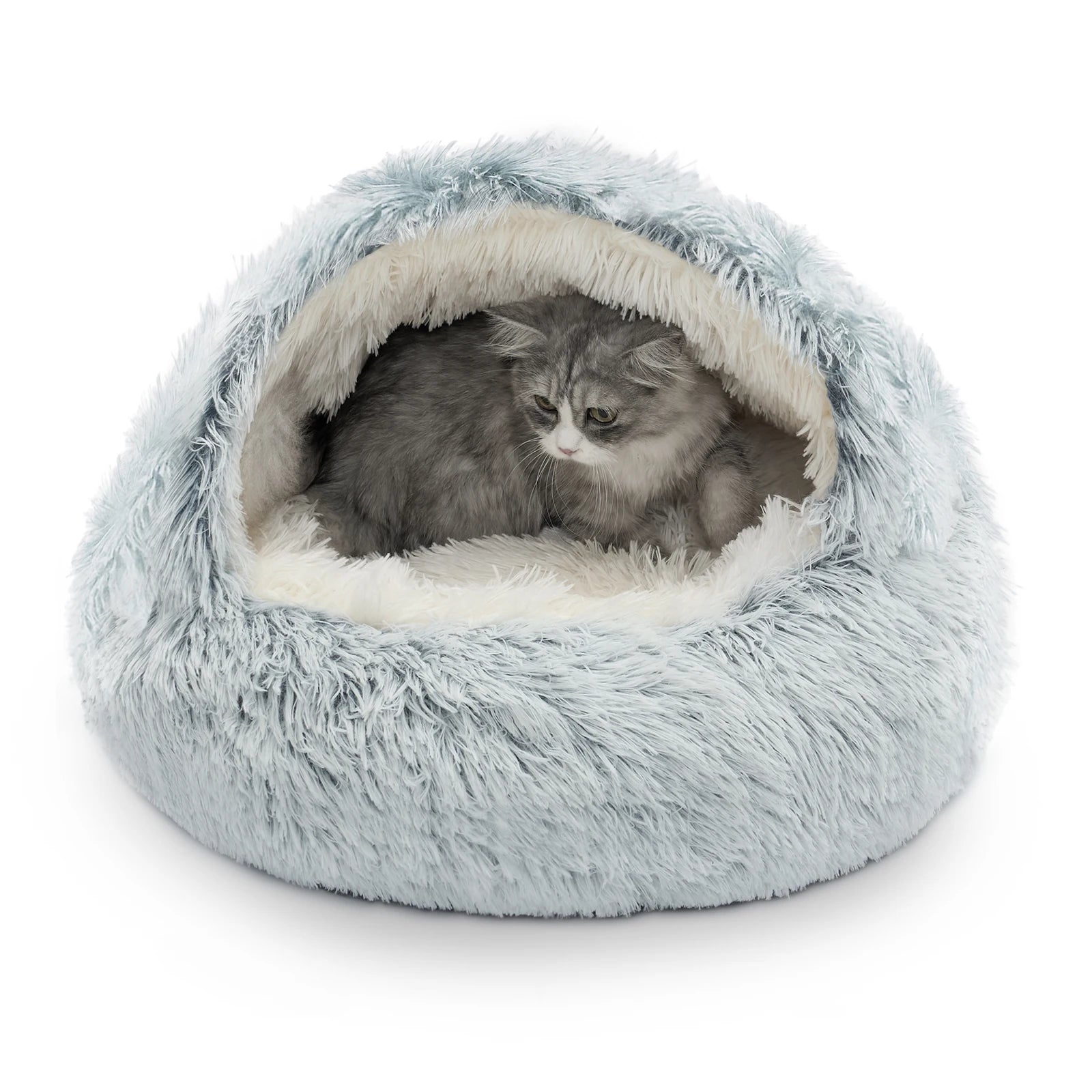 Closure Cat Beds Nest Soft Semi Enclosed Pet House Rest