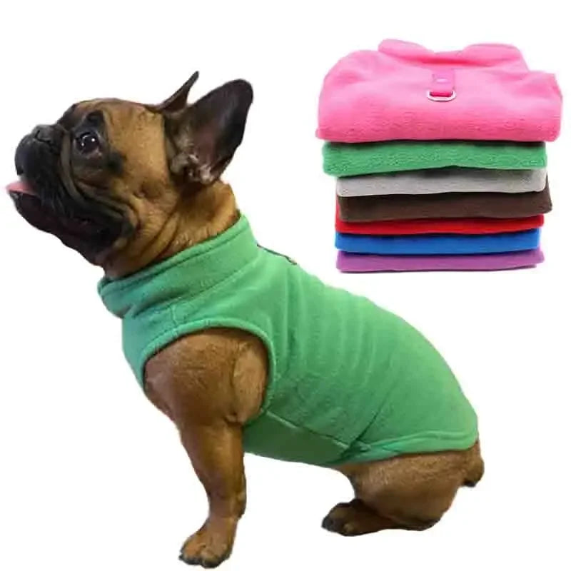 CN Guangdong Winter Fleece Dog Jacket With D Ring Coat