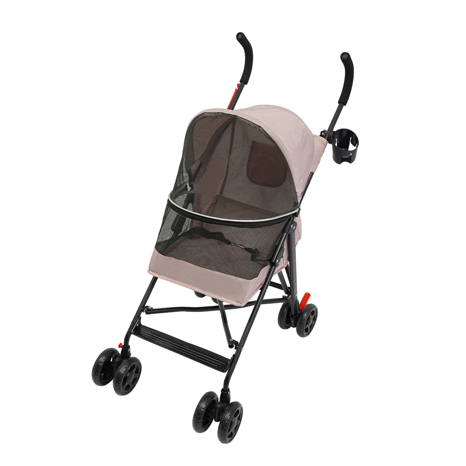 Pet Stroller Dogs And Cats Lightweight Foldable With 360 Wheels