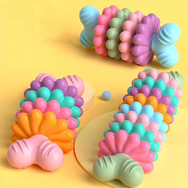 Durable Dog Chew Bone Toy Set For Teething And Dental