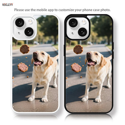 Magnetic Pattern Customized Acrylic Matte Phone Case For iPhone16 15 14 13 12 11 Pro Max XS Shockproof birthday gift pet dog