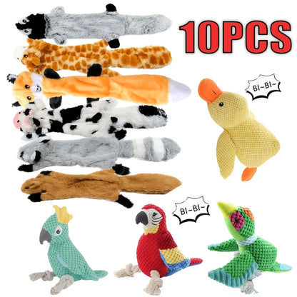 TIGERHART Durable Teething Squeaky Dog Toys Gift Set