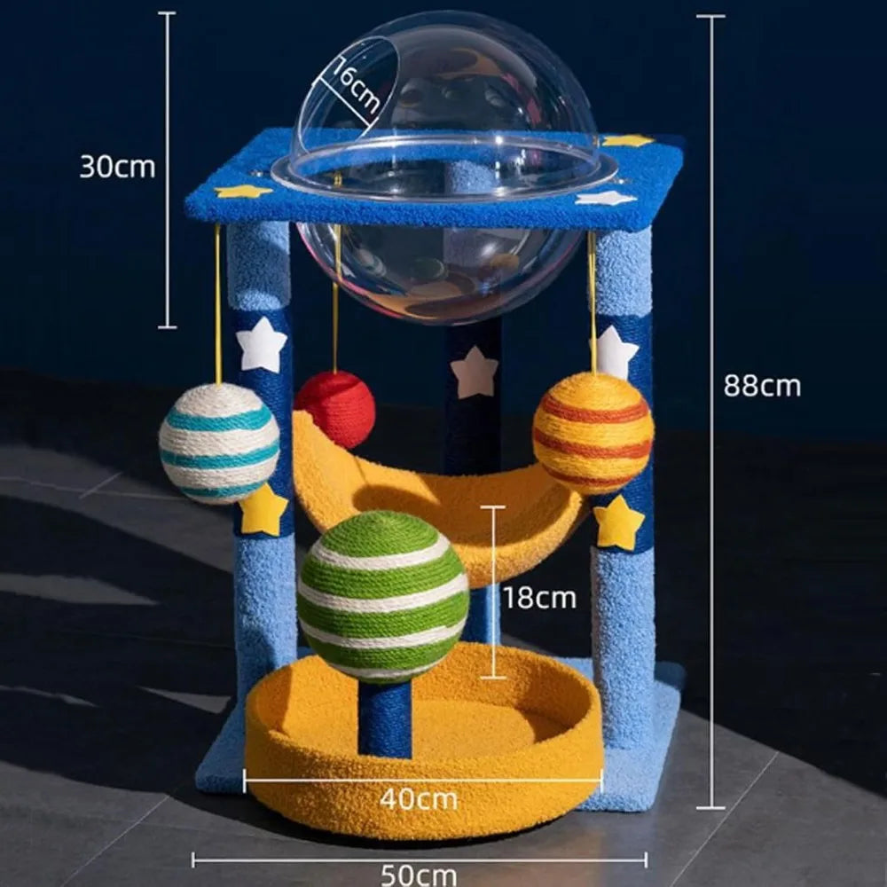 Pet Harmony Supplies Planet Themed Cat Tree Multi Level