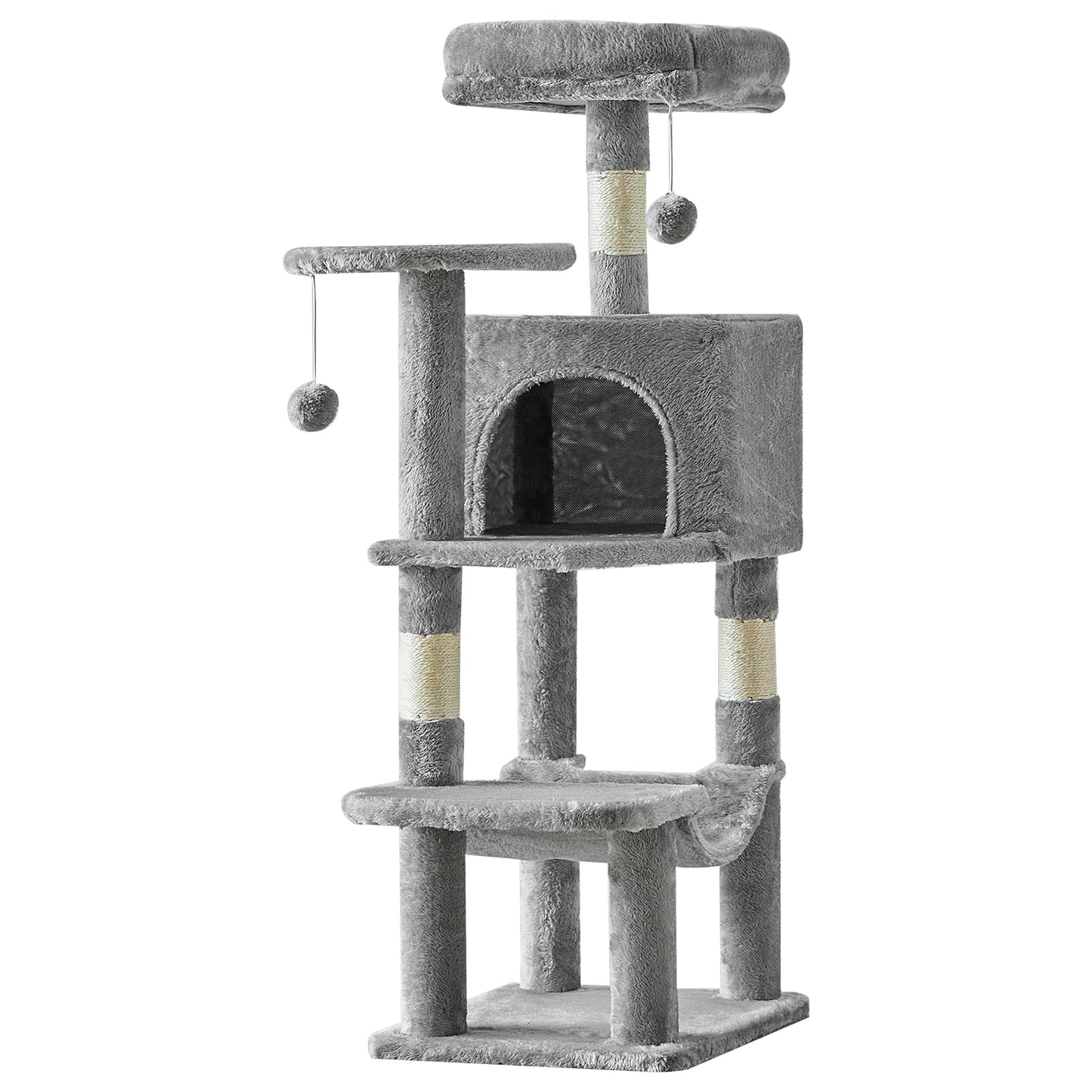 JHK Multi Cat Climbing Cat Tree Tower With Sisal Posts