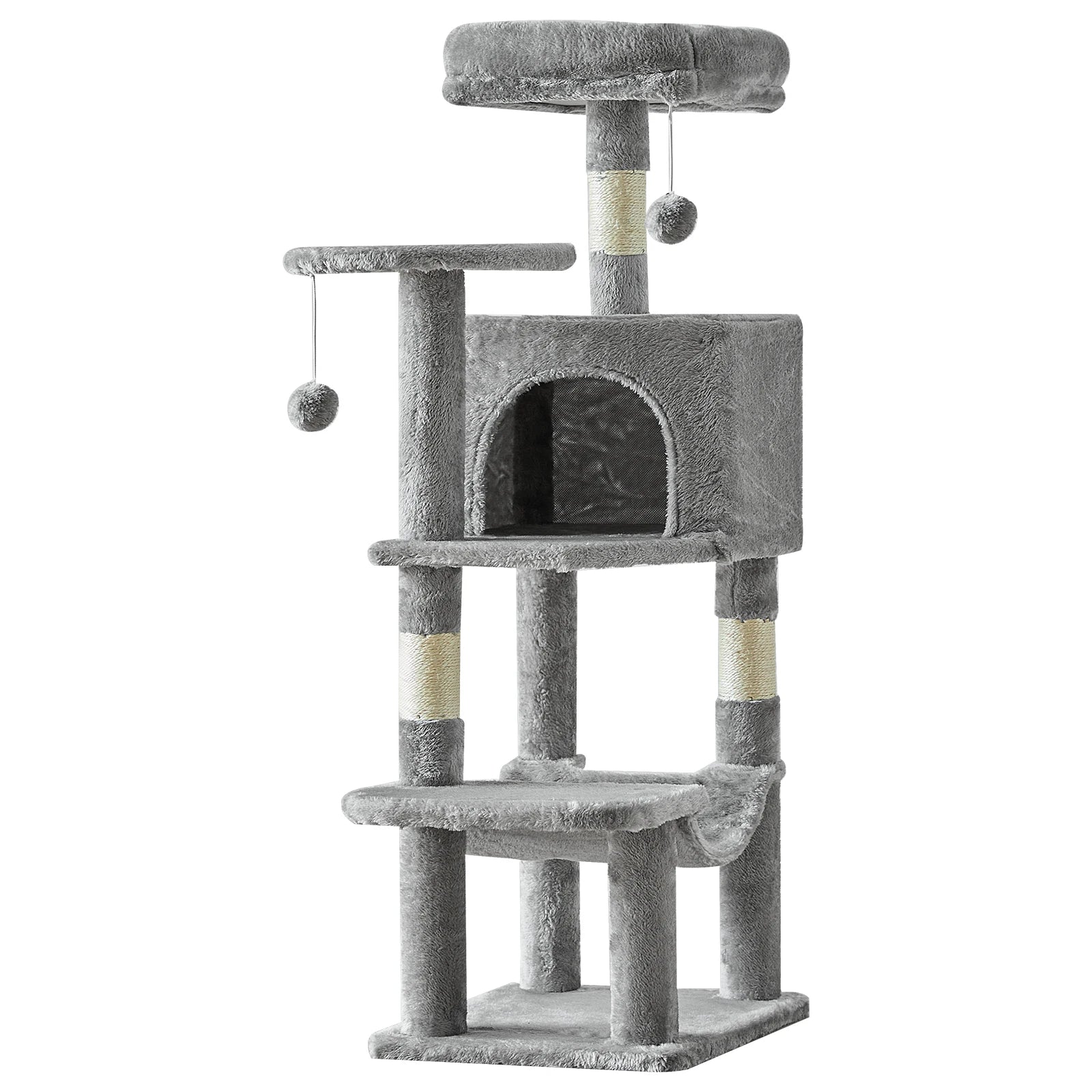JHK Multi Cat Climbing Cat Tree Tower With Sisal Posts