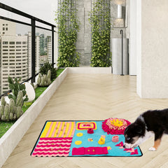 Fleece Sniffing Mat For Pets Interactive Dog Puzzle