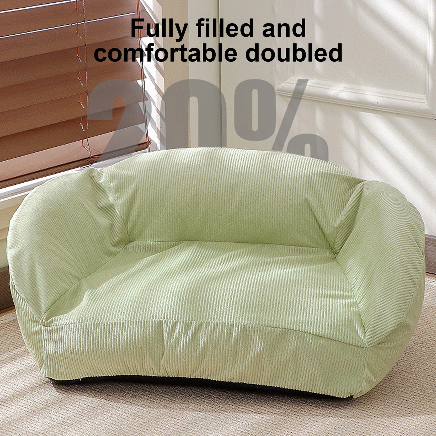 Guangdong AllSeasonPetSofaBed RemovableWashableCover AntiSlipBottom ForCats WideSleepingArea DurableCushionedComfort