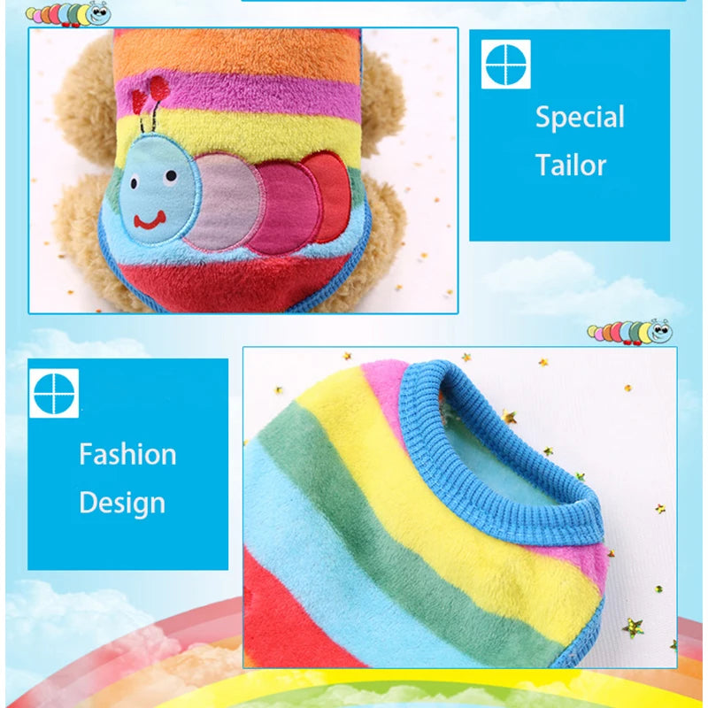 Kajipet Soft Flannel Dog Winter Vest Warm Puppy Cat Jacket