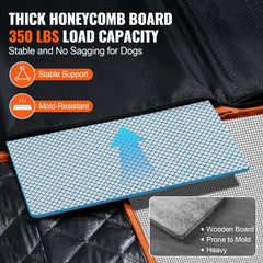 SucceBuy Back Seat Extender Dog Car Seat Cover Hammock With Mesh Pocket