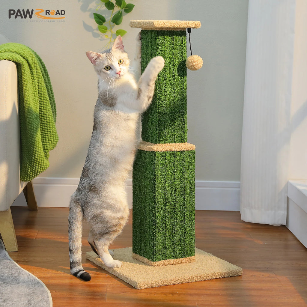 PAWZ Road Cat Scratcher With Woven Sisal Ball Toy Indoor