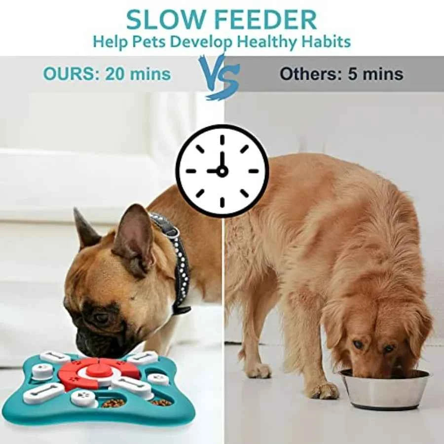 Dog Puzzle Toys, Treat Dispensing Dog Enrichment Toys for IQ Training and Brain Stimulation, Interactive Mentally Stimulating T