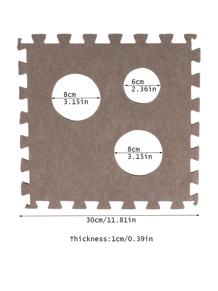 Cat Dog Toy Felt Pom Splicing Tunnel Collapsible Kitten Nest