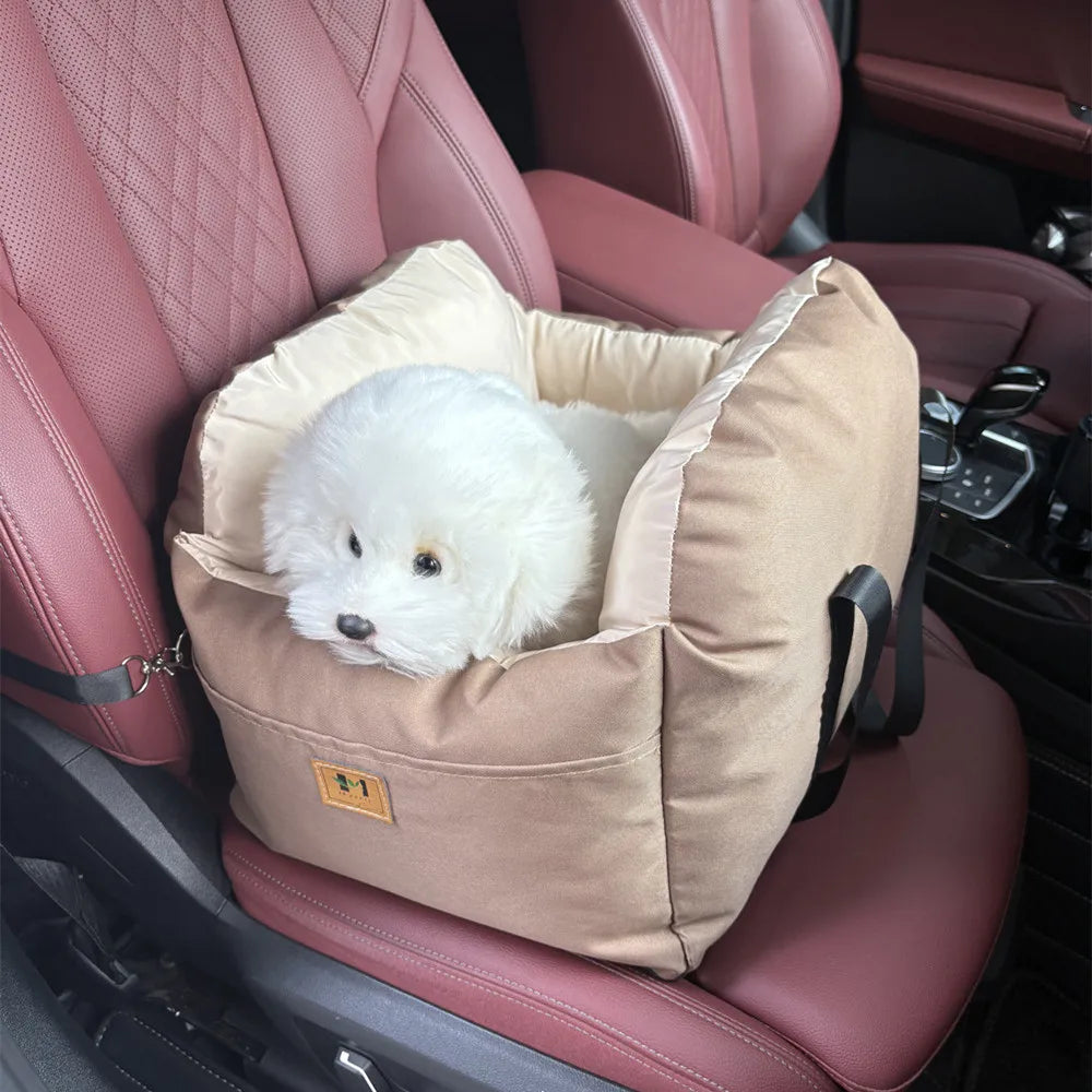 Dog Car Seat With Safety Belt Four Season Universal Cushion