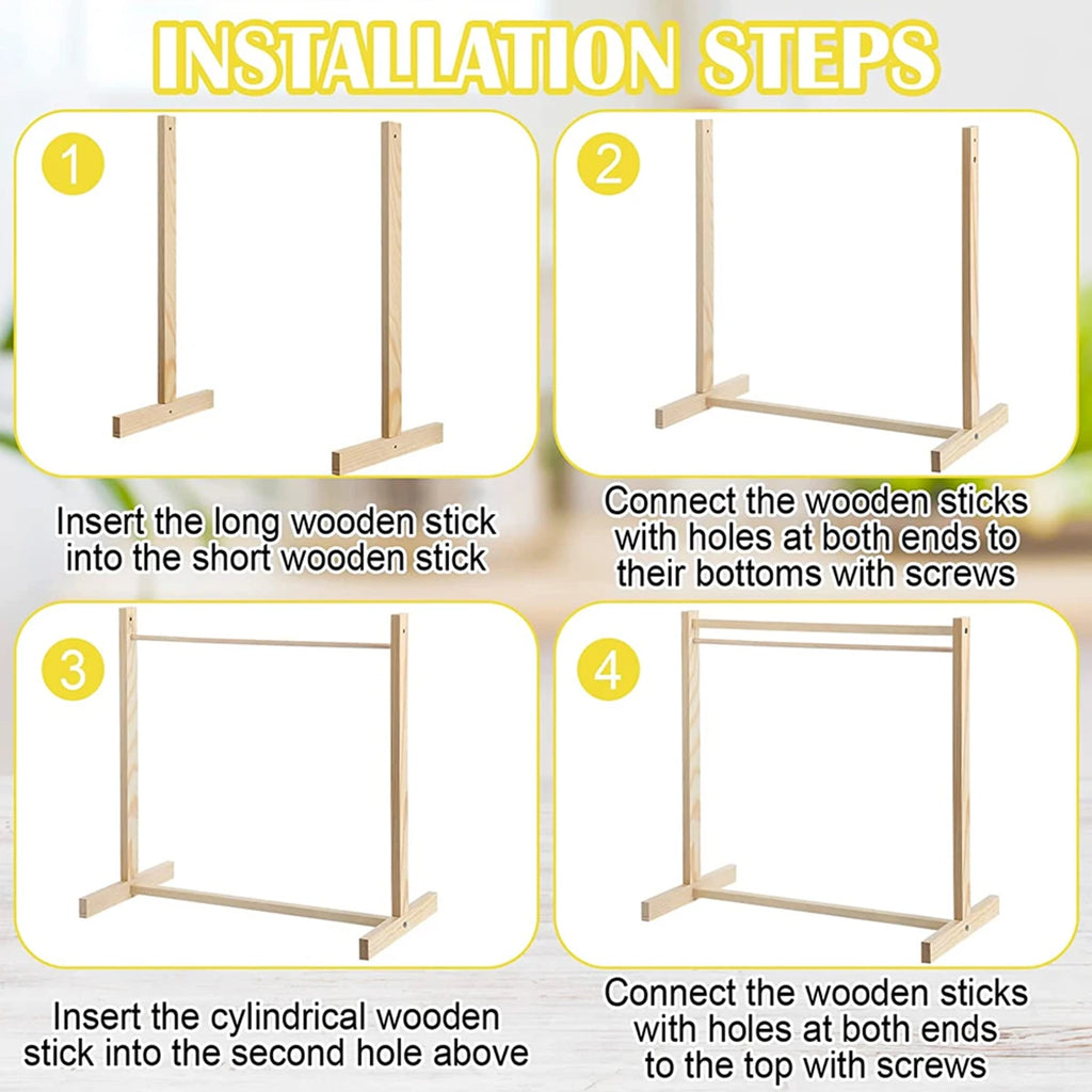 Solid Wood Pet Floor Hanger Dog Wardrobepet Dog Hanger Small Clothes Storage Rack Puppy Cat Wardrobe Coat Support Rack